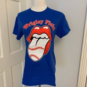 Rolling Stones Chicago Cubs Wrigley Field T-shirt